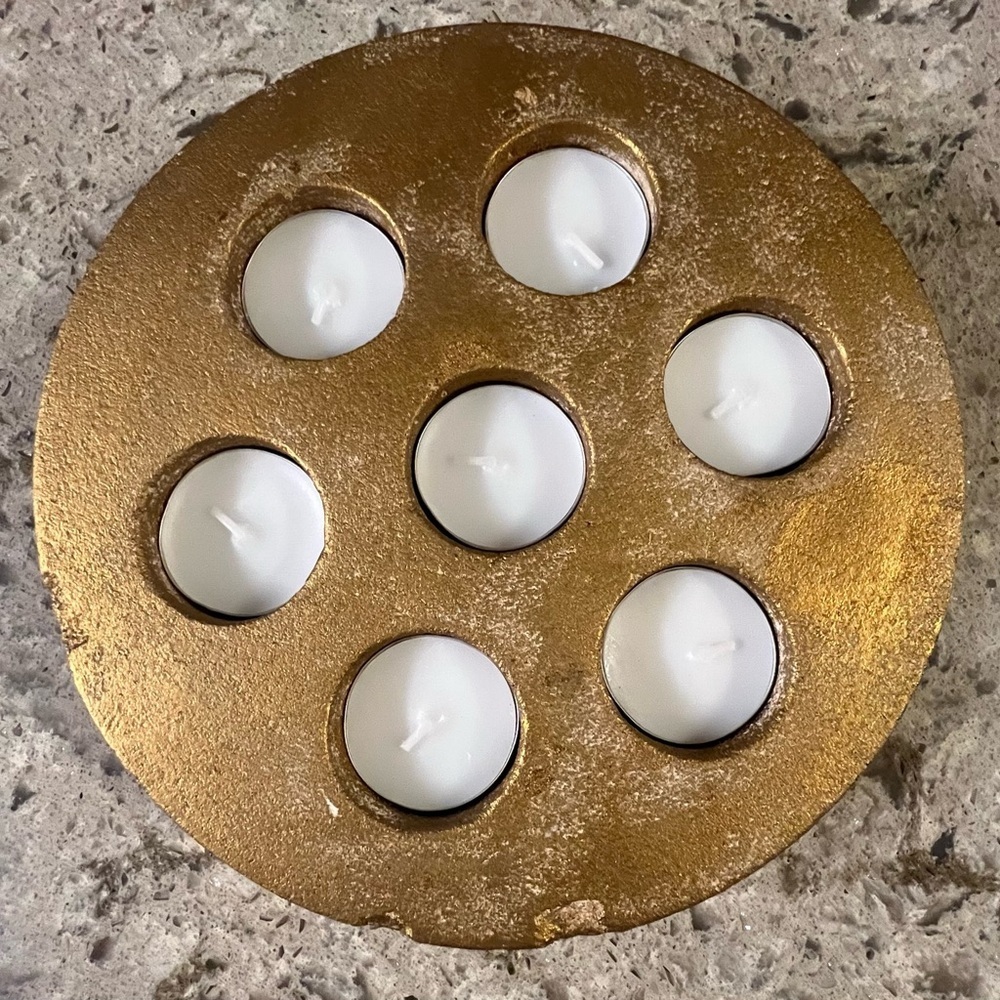 Gold Tealight Candle Holder